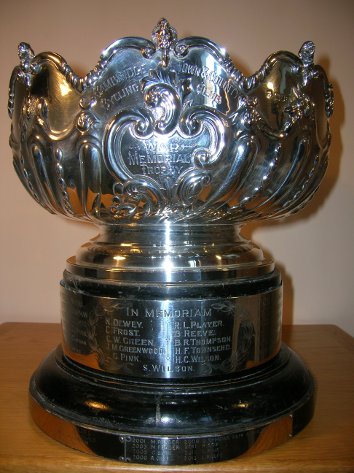 In memoriam of those members who died during WW1 WW1 Memorial Bowl